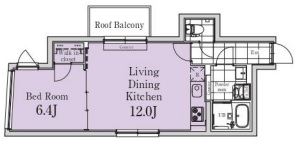 EXAM祐天寺Ⅱ（エクサム祐天寺II）402の間取り