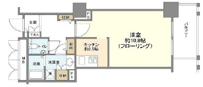 代官山アドレス・ザ・タワー702の間取り
