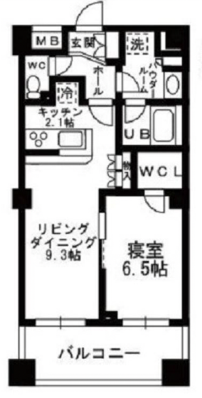 シャンピアグランデ深沢318の間取り