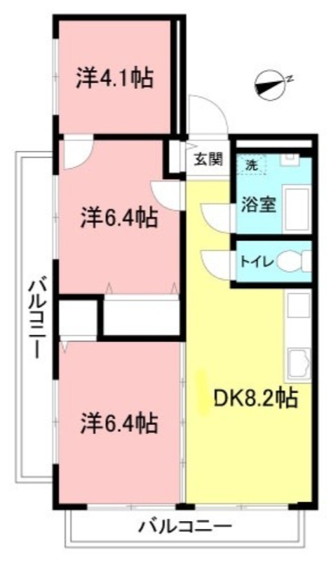 マンション池尻グリーンパーク702の間取り