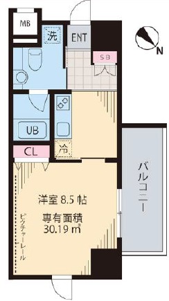 マノワール駒沢405の間取り