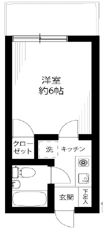 ピア三軒茶屋104　の間取り
