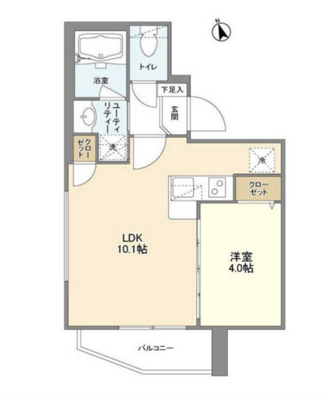 アートヒルズ駒場501の間取り
