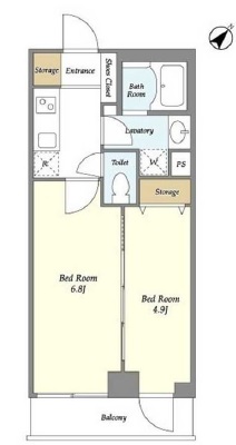 ミュプレ渋谷305の間取り