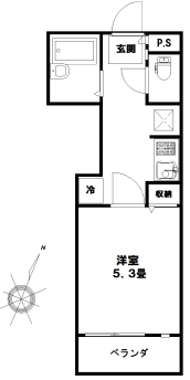 マリオン駒場102の間取り