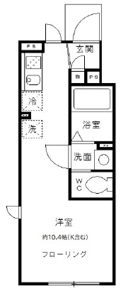 アドウビ学芸大学Aの間取り