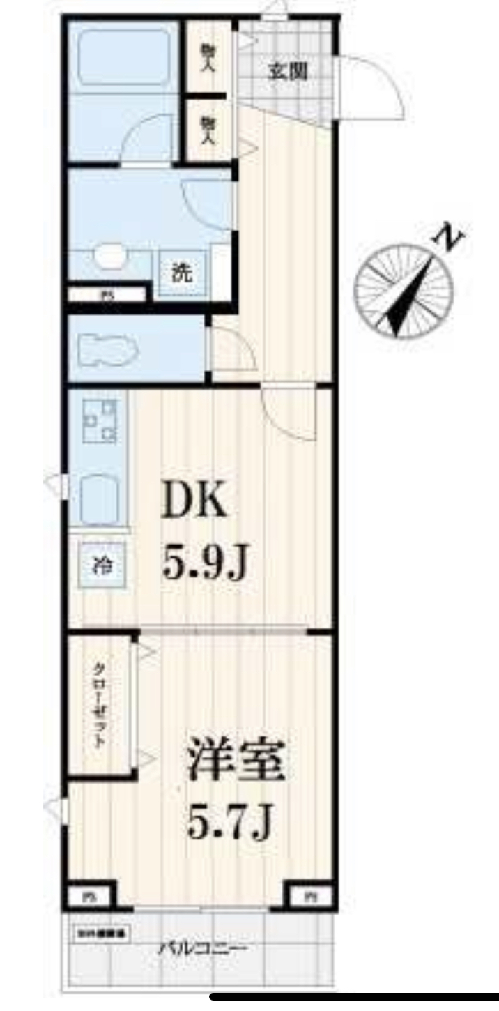 グランデール中目黒305の間取り