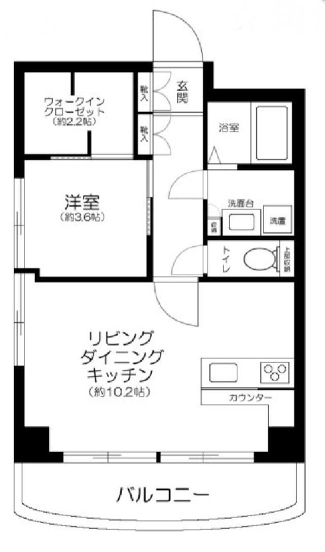 メゾン鳳月308の間取り