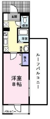 STハウス上用賀204の間取り