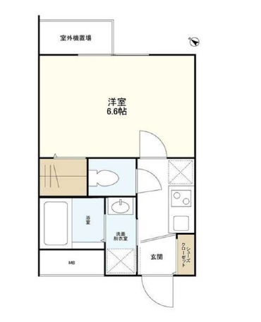 ウェルスクエアイズム三軒茶屋403の間取り