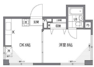 ドエル大橋202の間取り