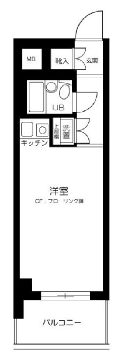 モナークマンション柿の木坂108の間取り
