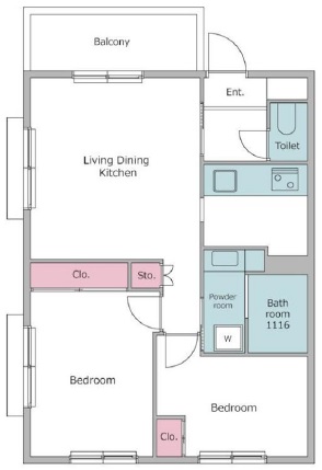 レジディア世田谷若林215の間取り