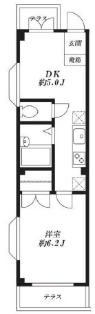 セントラルプラザ学芸大学103の間取り
