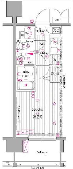 ガーラ・プレシャス渋谷5Fの間取り