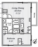 ASTILE三軒茶屋Ⅳ（アスティーレ三軒茶屋Ⅳ）304の間取り