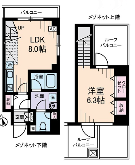 メゾンヌーヴェル501の間取り