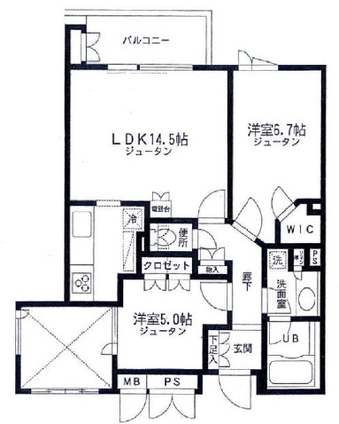プレステージ野沢210の間取り