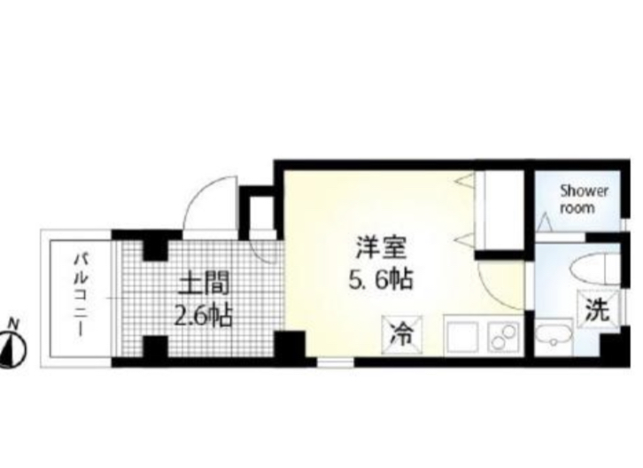 Flat K（フラット ケー）202の間取り