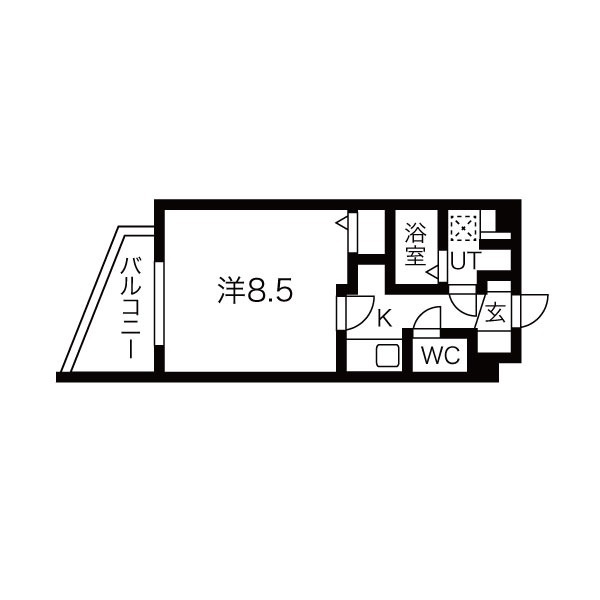 ルネサンスコート祐天寺201の間取り
