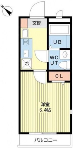 カーサフォンターナ103の間取り