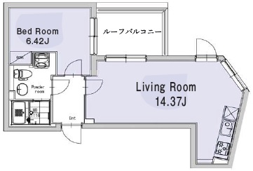 EXAM自由が丘（エクサム自由が丘）401の間取り