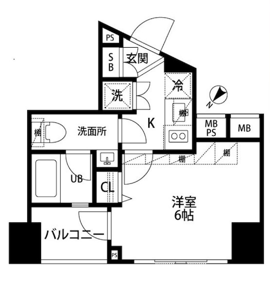ブライズ駒澤402の間取り