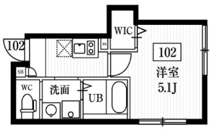 ミハス池尻102の間取り