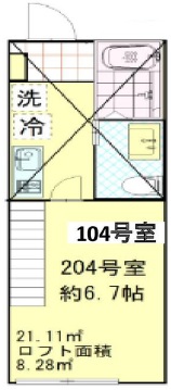 レジェンド駒沢104の間取り