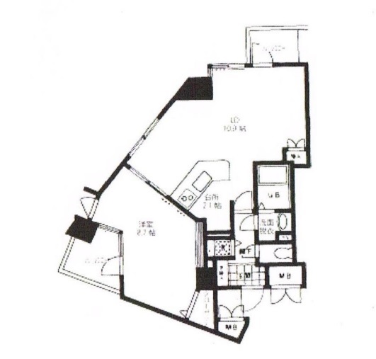 クレミエヒロイ1003の間取り