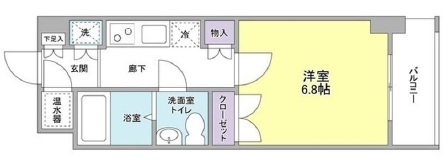 M’sレジデンスM407の間取り