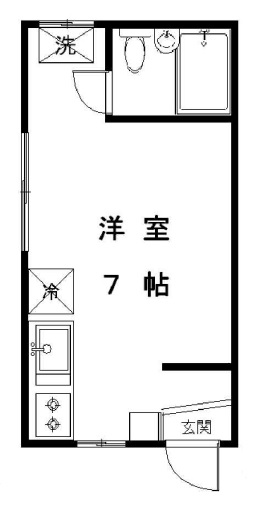 まるいわパレス池尻103の間取り