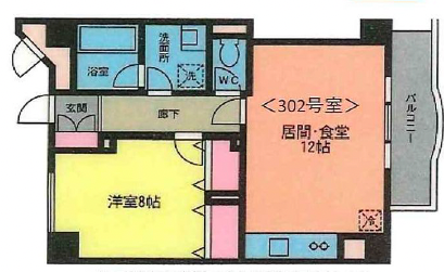 代官山アーバンライフ302の間取り