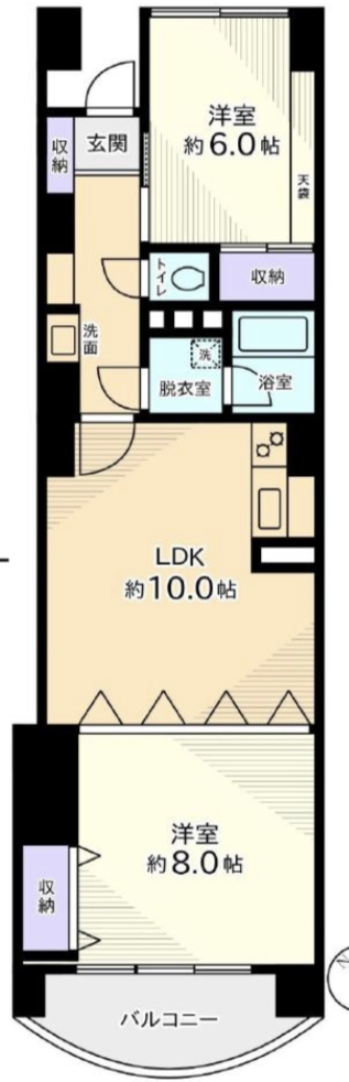 目黒フラワーマンション904の間取り