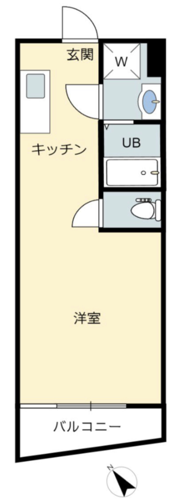 サードリハイツ本館702の間取り