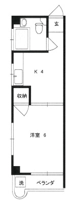 セザール第2恵比寿401の間取り