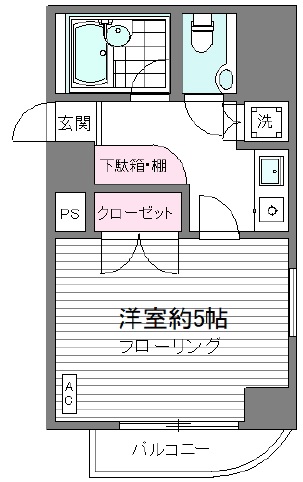 目黒グロウビル304の間取り