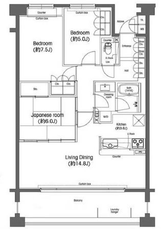 セラフィータ世田谷402の間取り
