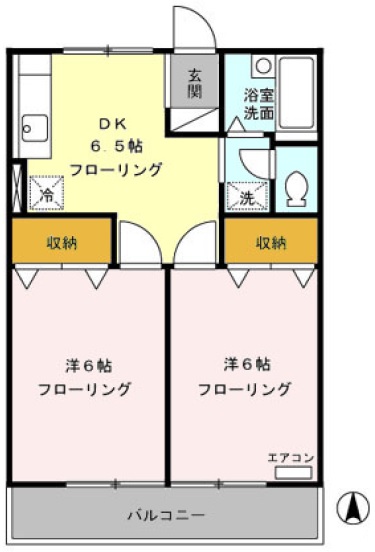 ジュネス恵比寿102の間取り