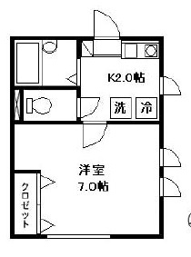 ニューソフィスリー弦巻103の間取り