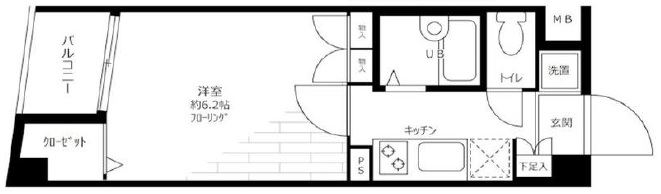 ステージファースト用賀アジールコート405の間取り