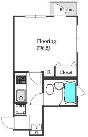 ラフィーネマリ201の間取り