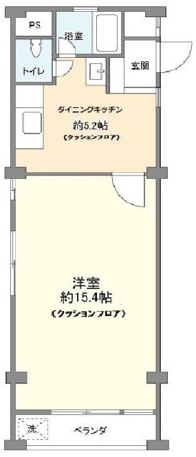 中目黒コーポラス604の間取り