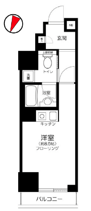 フィールA渋谷813の間取り