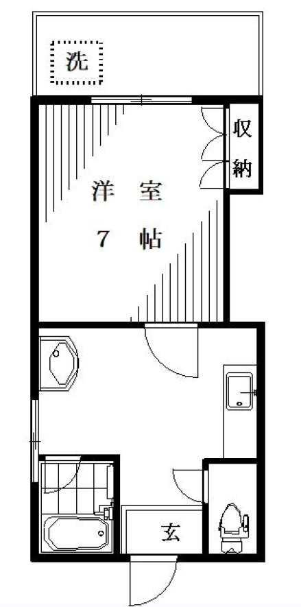 アルボソレイユ201の間取り