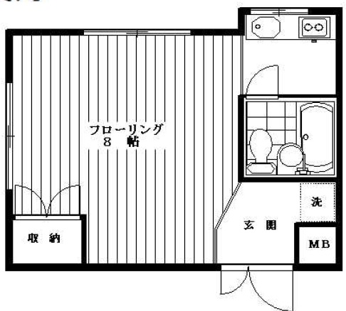 パルガーデンＭ302の間取り