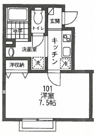 フェリーチェ・カーサ101の間取り