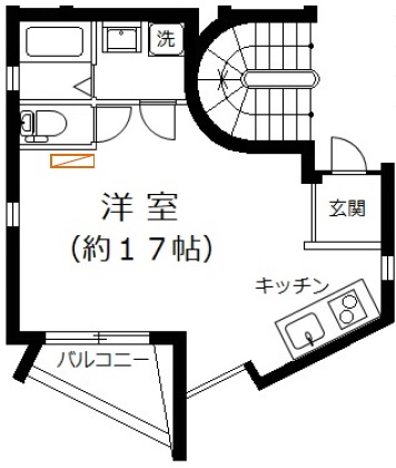 Tumpel Heim (テュンペル　ハイム)B号室の間取り