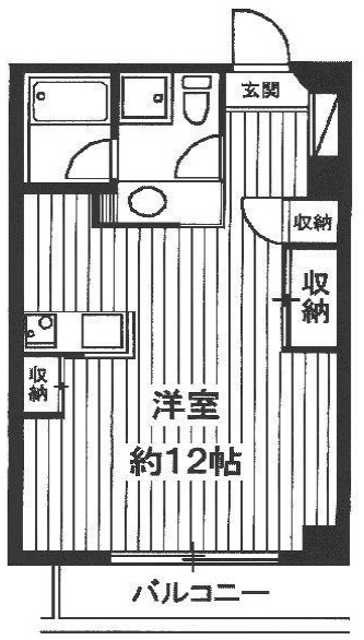 コート鷹番402の間取り