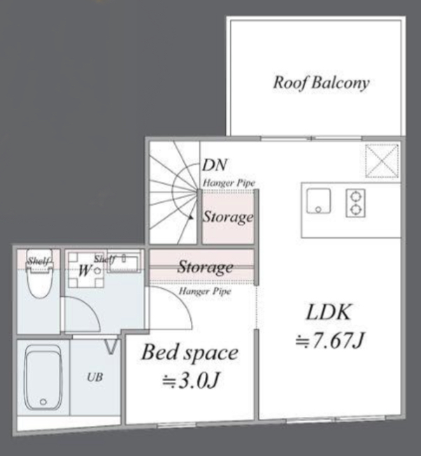 U-TAK学芸大学（ユータック学芸大学）302の間取り